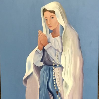400x400 Our Lady Of Lourdes (@olol Bethesda) Twitter - Our Lady Of Lourdes Painting