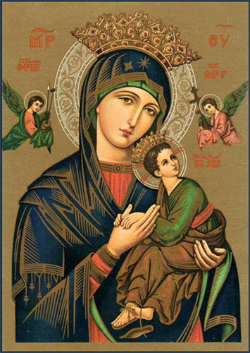 Our Lady Of Perpetual Help Original Painting at PaintingValley.com ...