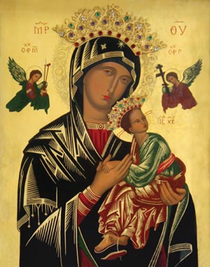 300x381 Our Mother Of Perpetual Help History Of The Miraculous Icon - Our Lady Of Perpetual Help Original Painting
