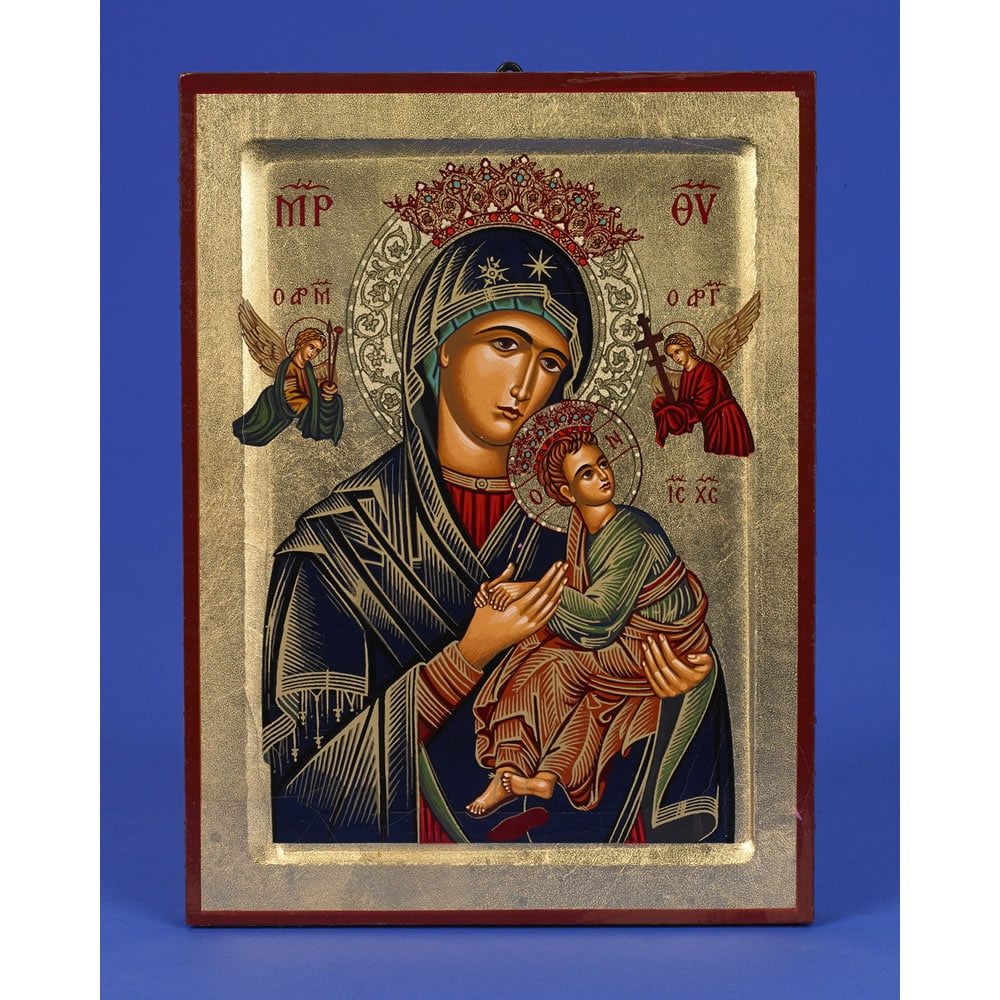 1000x1000 Our Lady Of Perpetual Help Hand Painted Icon Rosary Bay - Our Lady Of Perpetual Help Painting