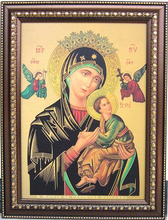 338x441 Our Lady Of Perpetual Help Icon,laminated Photo Frame Of Our Lady - Our Lady Of Perpetual Help Painting
