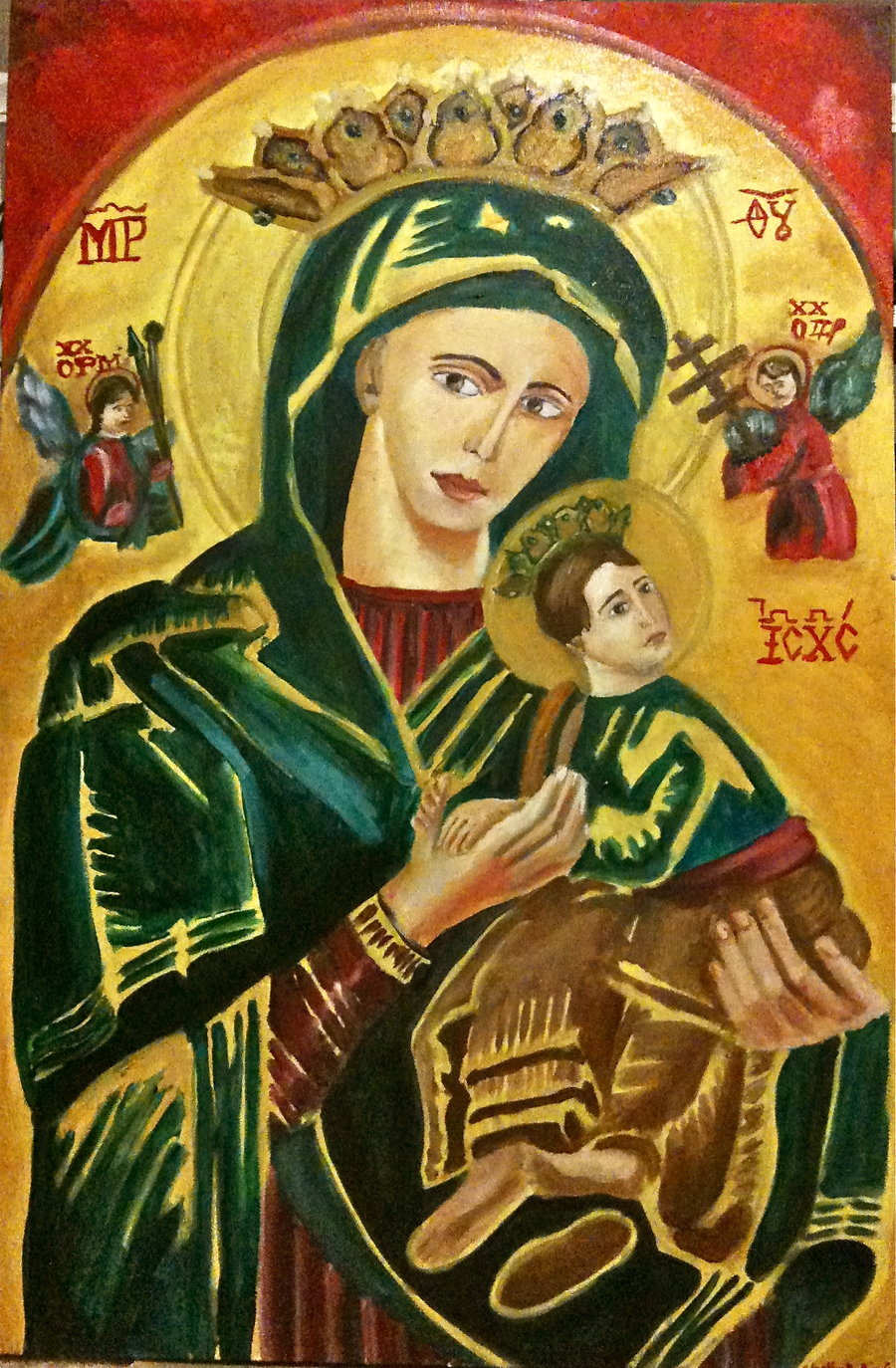 900x1374 Our Lady Of Perpetual Help Bylyonewish123 - Our Lady Of Perpetual Help Painting