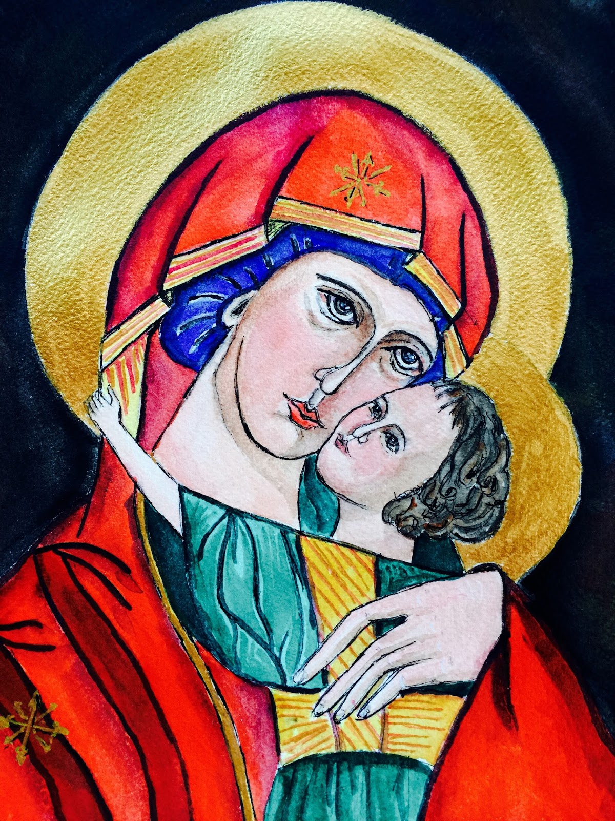 1200x1600 Passport To Creativity Our Mother Of Perpetual Help Icon - Our Lady Of Perpetual Help Painting