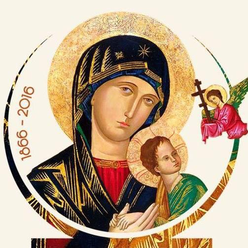 503x503 Praying With Our Mother Of Perpetual Succour (Help) - Our Lady Of Perpetual Help Painting