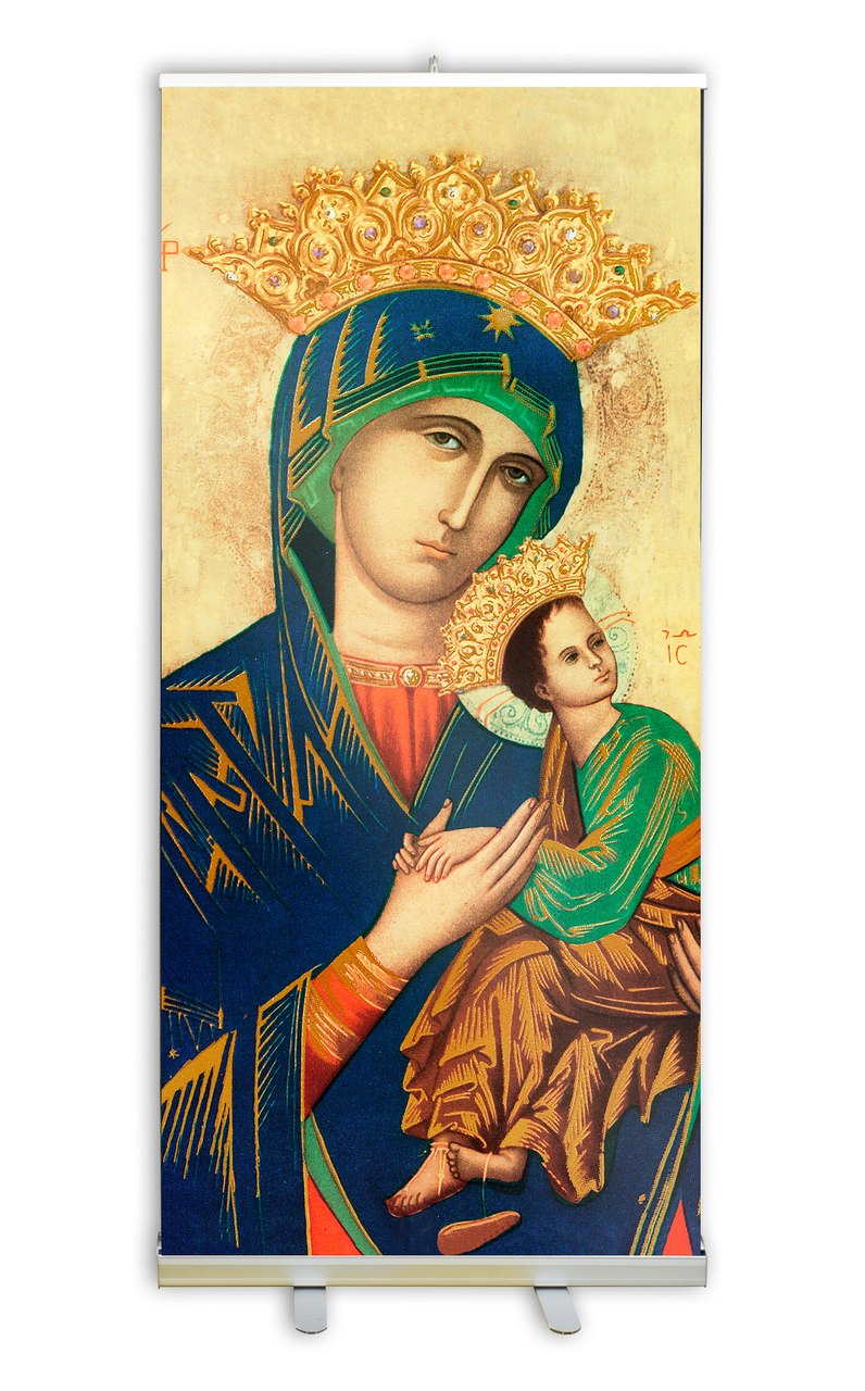 796x1280 Mother Of Perpetual Help Banner Stand - Our Lady Of Perpetual Help Painting