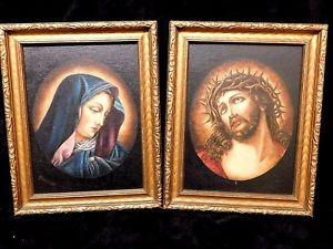 300x225 Catholic Antique Holy Icon Oil Paintings Of Our Lady Of Sorrows - Our Lady Of Sorrows Painting