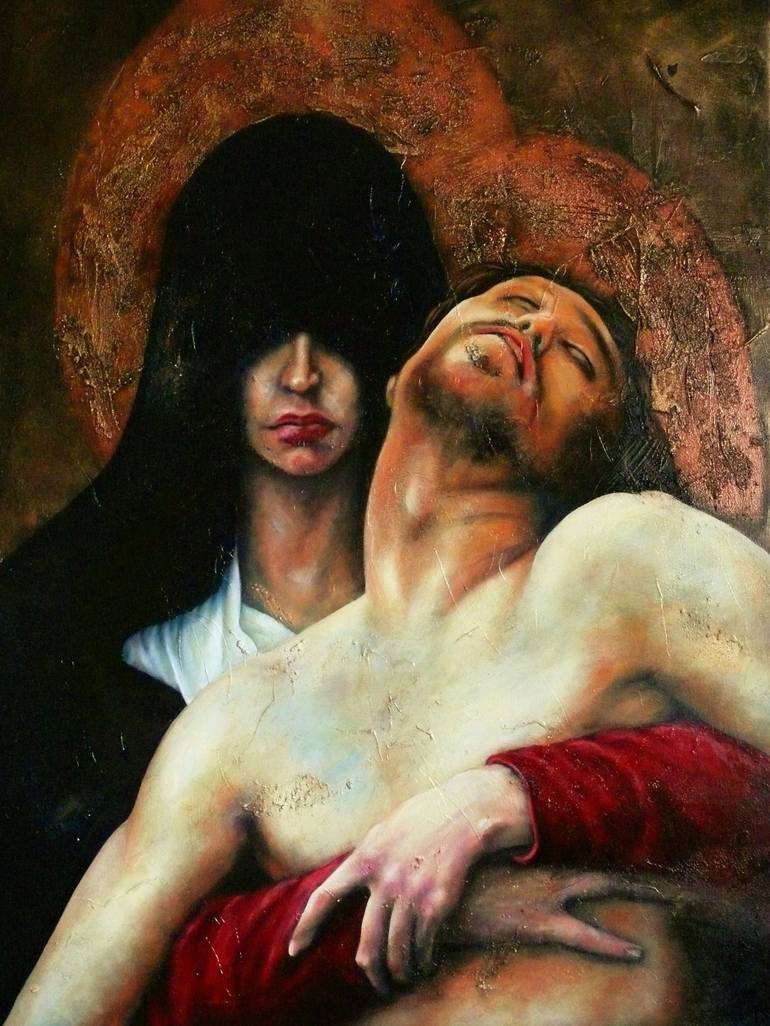 770x1026 Saatchi Art Our Lady Of Sorrows Painting By Mark Skirving - Our Lady Of Sorrows Painting