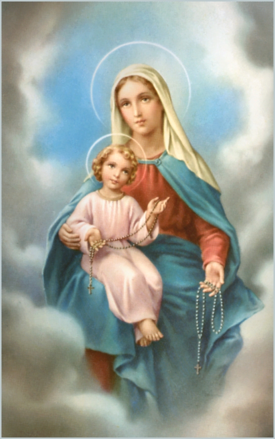 556x888 Our Lady's Rosary Women Of Grace - Our Lady Of The Rosary Painting