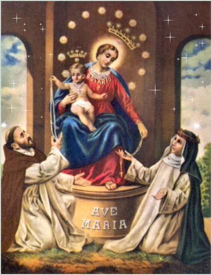 424x551 Our Lady Of The Rosary Of Pompeii - Our Lady Of The Rosary Painting