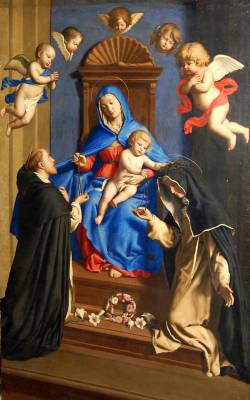 250x400 Our Lady Of The Rosary Irish Dominicans - Our Lady Of The Rosary Painting