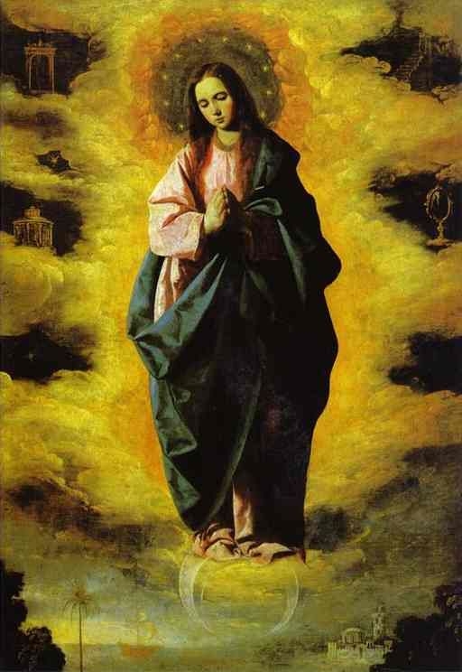 512x744 Oil Paintingour Lady Of Immaculate Conception. C. 1628 Painting - Our Lady Painting
