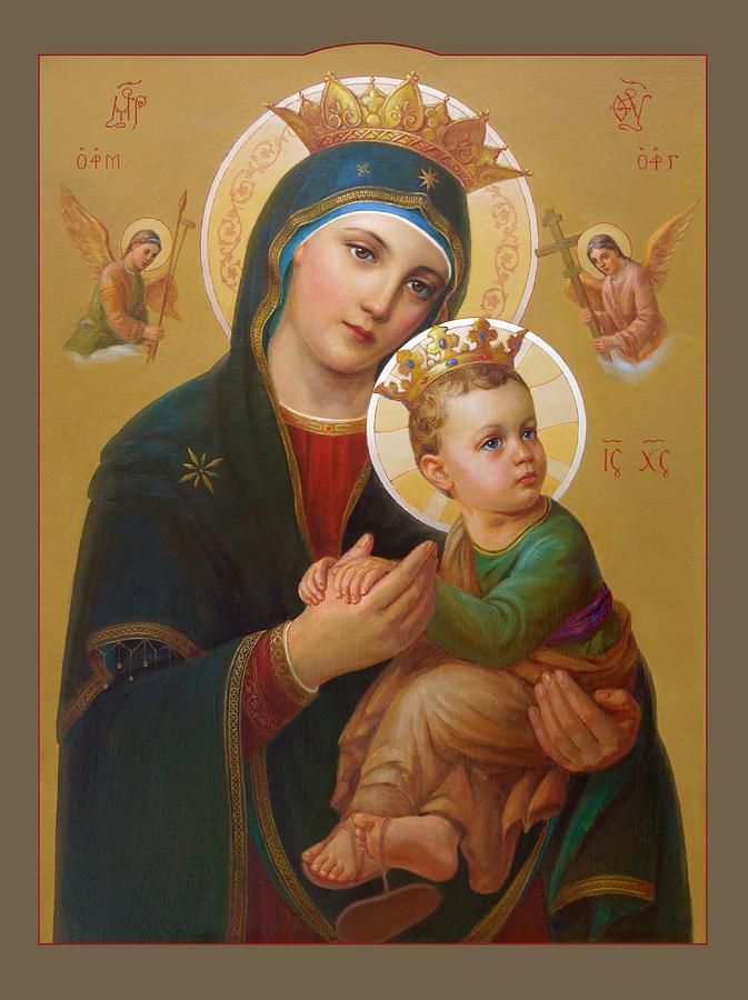 673x900 Our Lady Of Perpetual Help Painting - Our Lady Painting