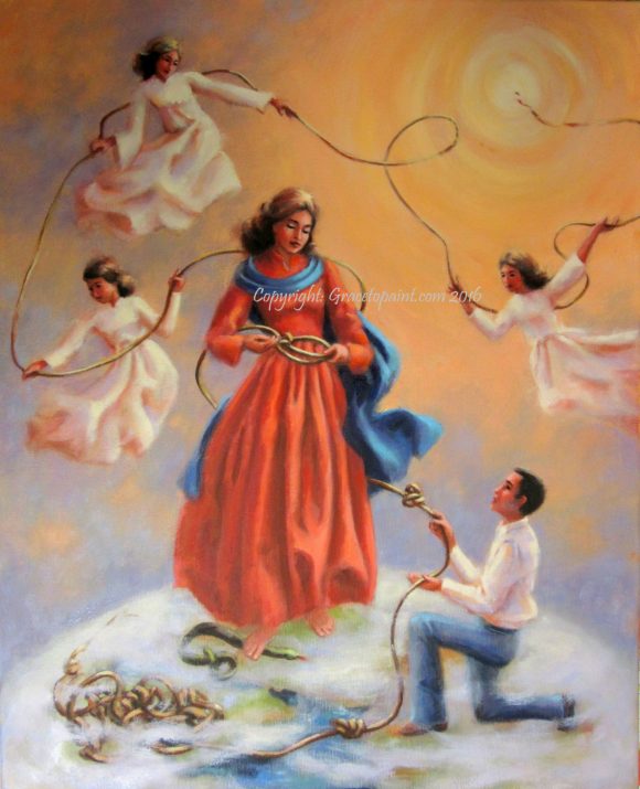 580x715 Our Lady Untier Of Knots (Final Phase) - Our Lady Painting