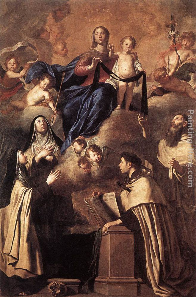 659x1000 Pietro Novelli Our Lady Of Mount Carmel Painting Anysize 50% Off - Our Lady Painting