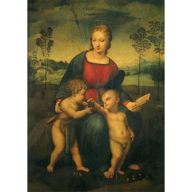 640x640 Artist Hand Painted Art Oil Painting Raphael Classical Our Lady - Our Lady Painting