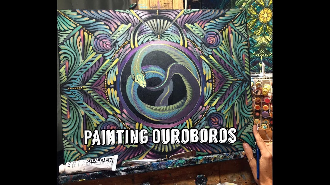 1280x720 Ouroboros Mandala Painting Demonstration - Ouroboros Painting