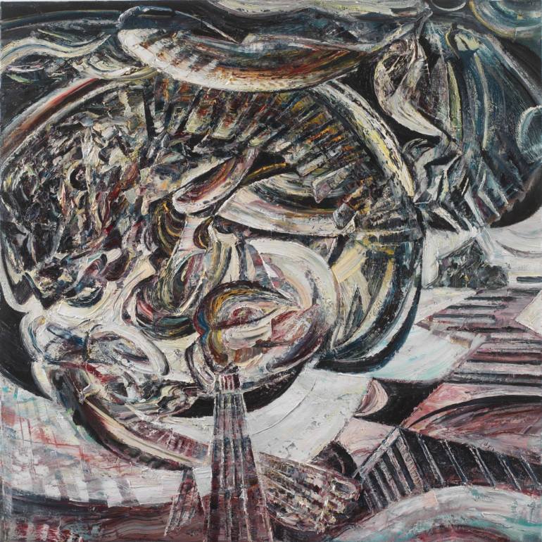 770x770 Saatchi Art Ouroboros Painting By Zacharias Papantoniou - Ouroboros Painting