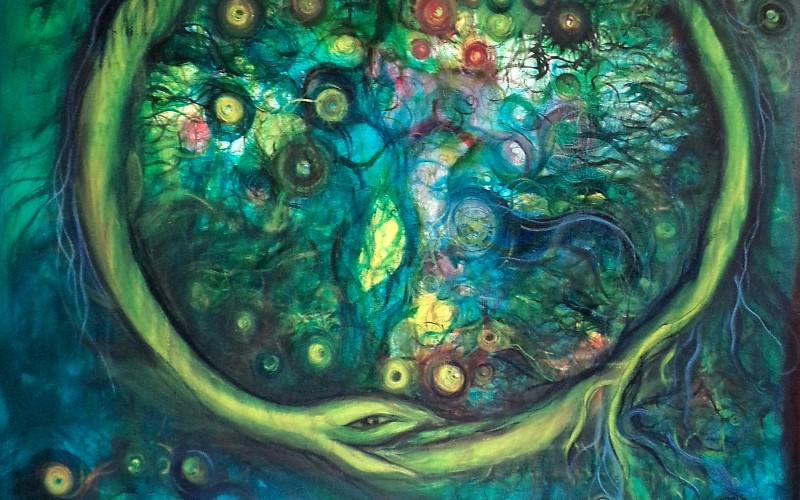 800x500 Xaxa Calleja, Painter - Ouroboros Painting