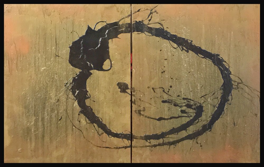 1000x634 My Art Mark Hill - Ouroboros Painting