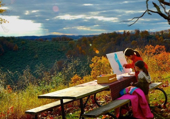 575x403 Painting En Plein Air With Kids - Outdoor Painting