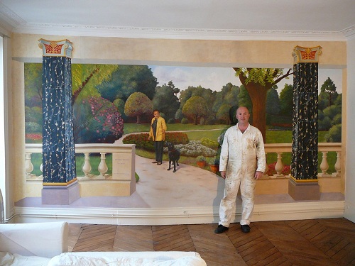 500x375 How Art Creates Ambiance Using A Mural - Outdoor Scene Painting