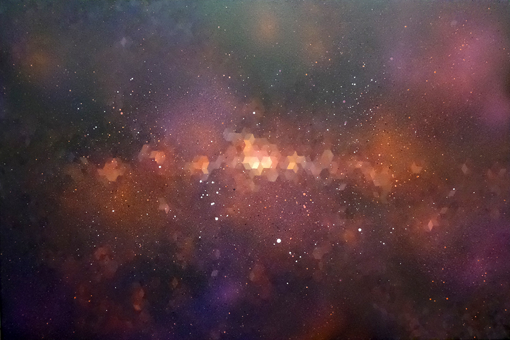 1000x667 Abstract Geometric Painting Amp Prints Of Space Amp Solar - Outer Space Painting