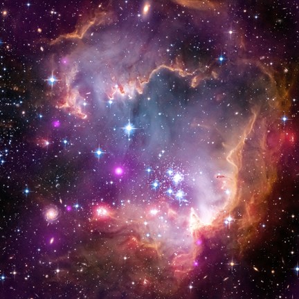 432x432 Taken Under The Wing Of The Small Magellanic Cloud Fine Art - Outer Space Painting