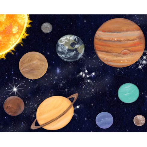 490x490 Doodlefish - Outer Space Painting