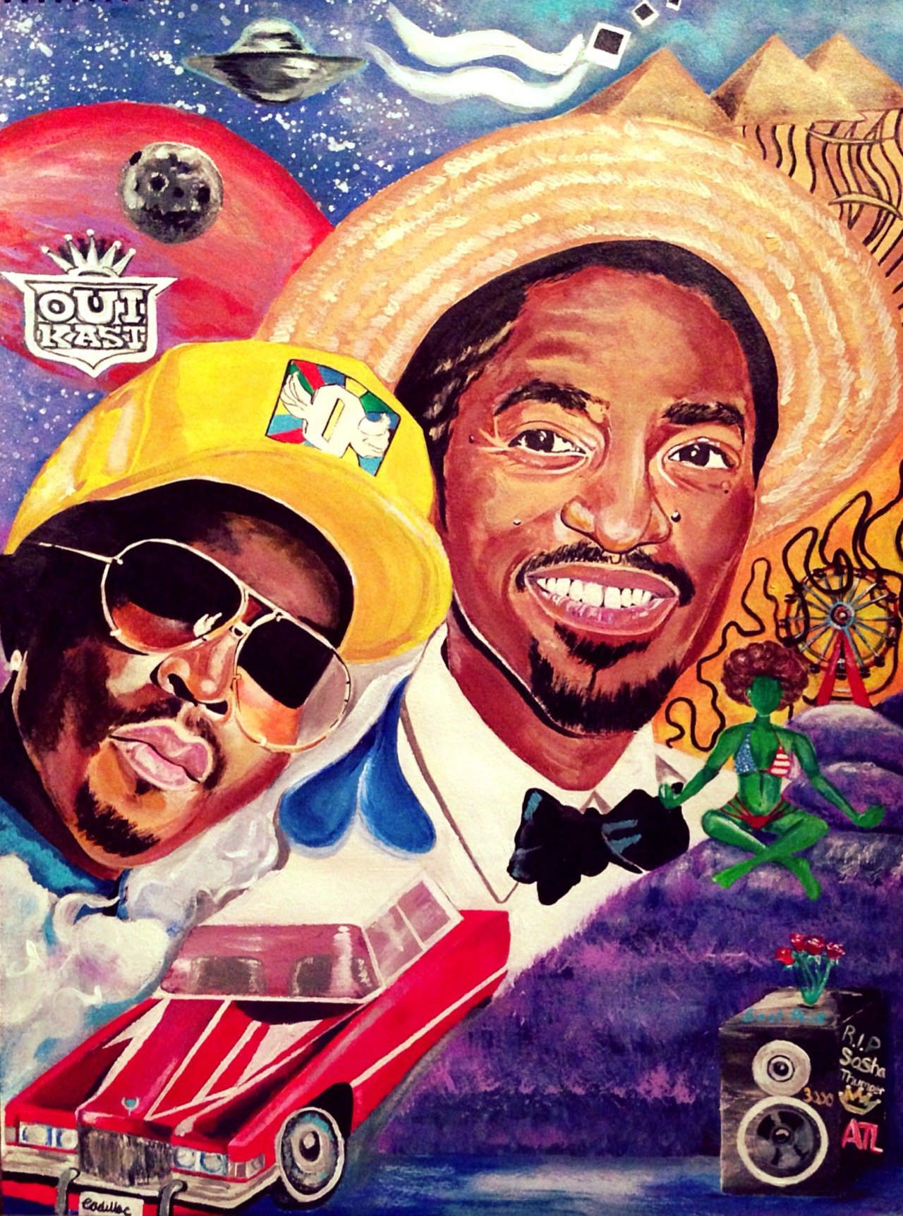 1280x1725 Outkast - Outkast Painting.