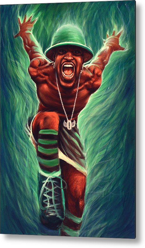 494x842 Andre 3000 Outkast Metal Print By Travis Knight - Outkast Painting