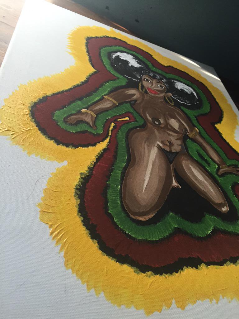 768x1024 Dopeness Rt @dezdigital Outkast Southernplayalisticadillacmuzik - Outkast Painting