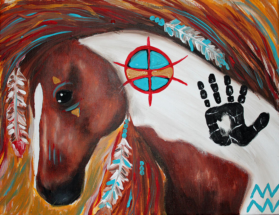 900x692 Indian Outlaw Painting By Tara Richelle - Outlaw Painting