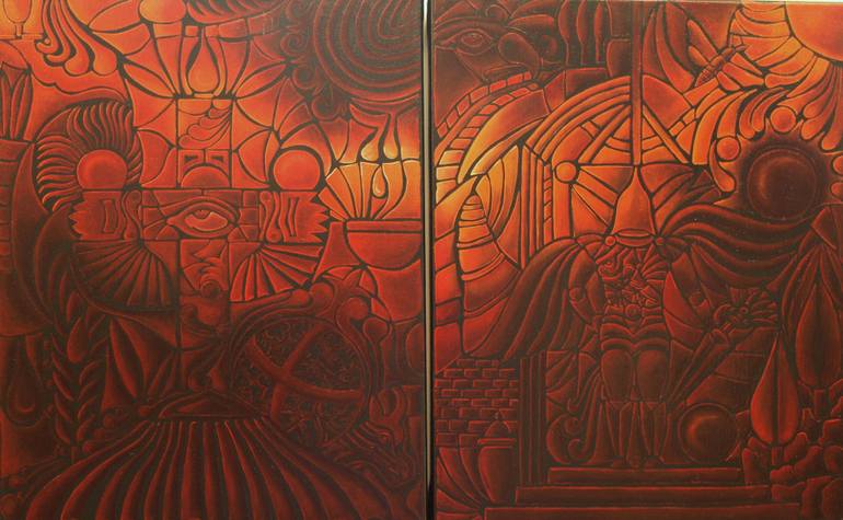 770x475 Saatchi Art Outlaw Crusade Painting By Andrea Zappe - Outlaw Painting