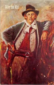 191x300 Billy The Kid Outlaw Lea Mccarty Painting Vintage 1960's Wild - Outlaw Painting