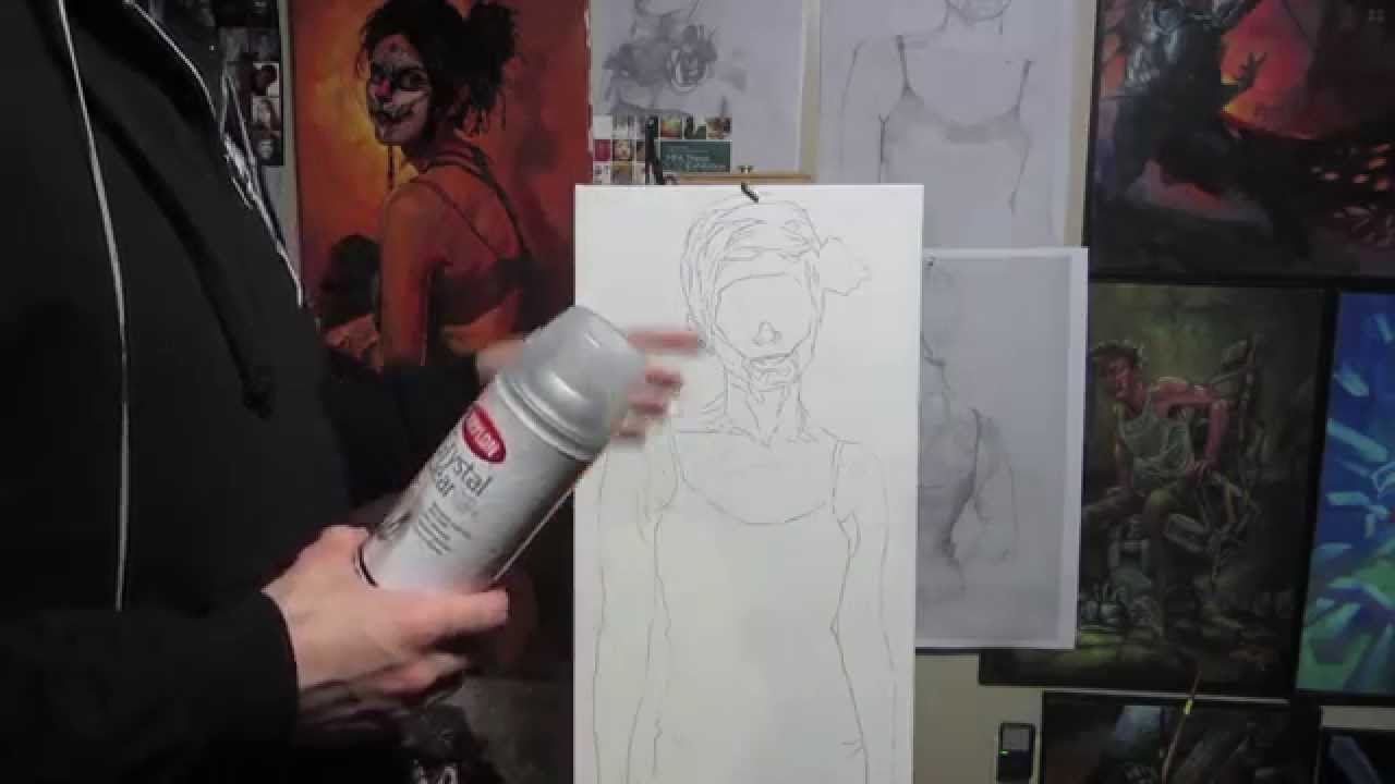 1280x720 How I Paint Transfer Drawing To Canvas - Outline Painting Canvas