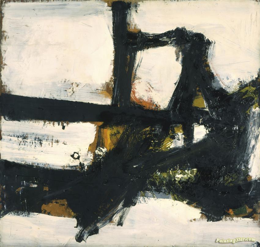 850x807 Orange Outline, 1955 Artwork By Franz Kline Oil Painting Amp Art - Outline Painting Canvas