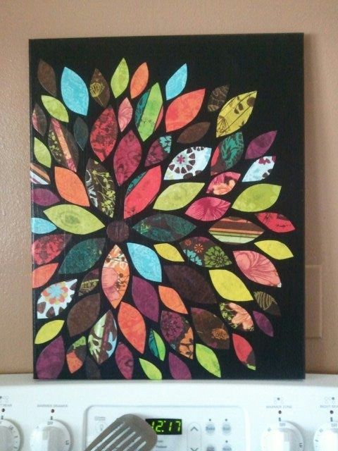 480x640 Scrapebook Paper Diy Wall Art - Outline Painting Canvas