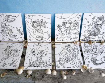 340x270 Unicorn Outline Etsy - Outline Painting Canvas