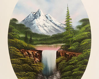 340x270 Oval Painting Etsy - Oval Painting