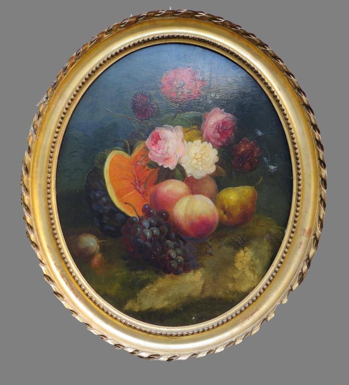 696x768 Unknown - Oval Painting