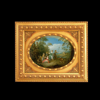 350x350 Wholesale Oval Picture Frames Baroque Painting Frame For Oil - Oval Painting