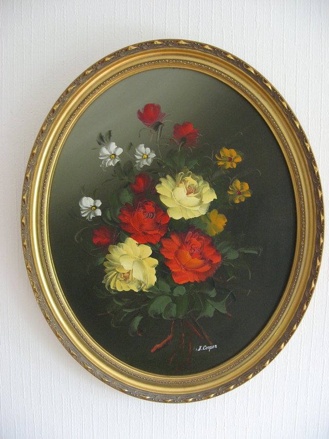 640x853 Oval Frame - Oval Painting