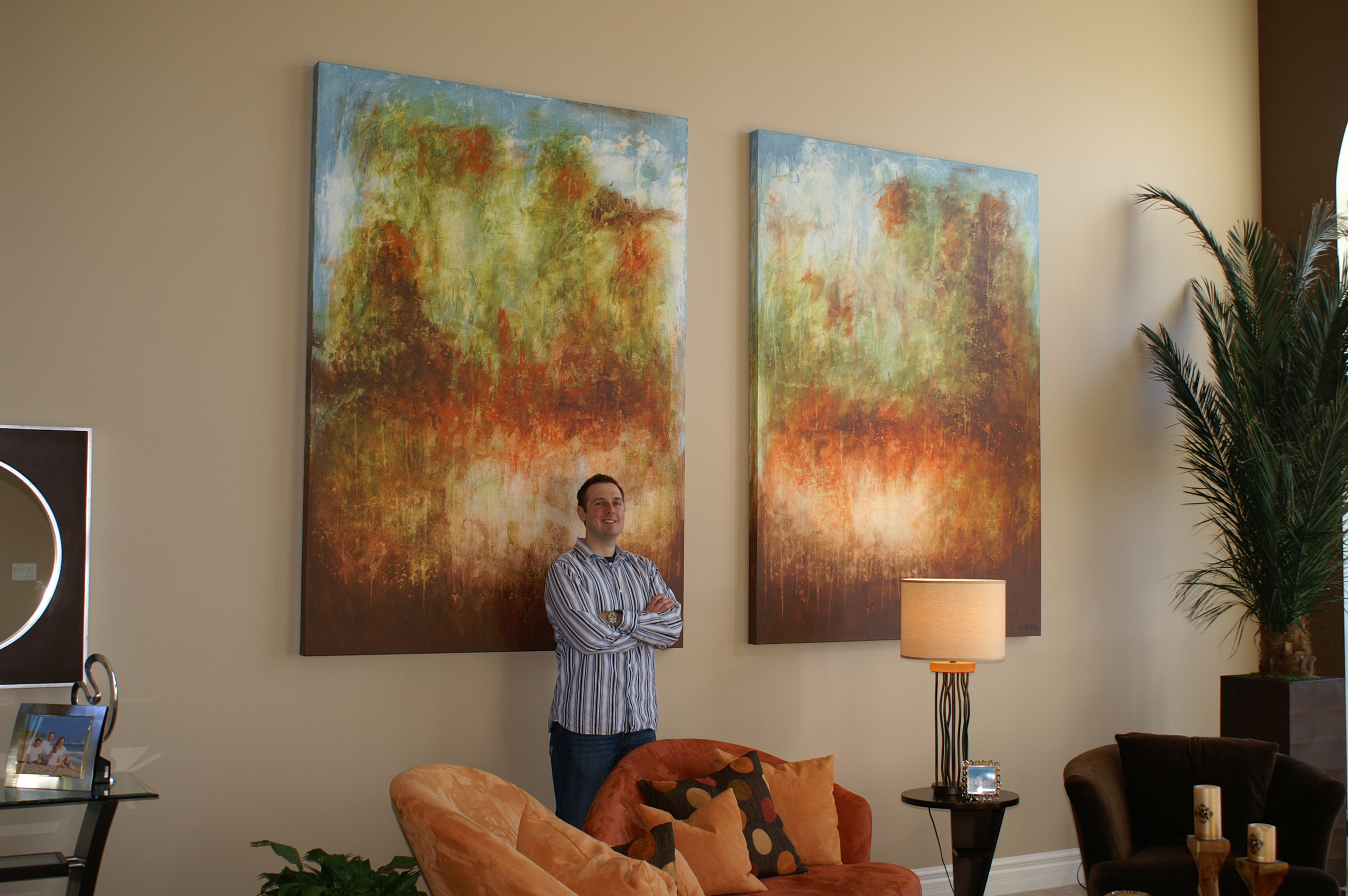 3008x2000 Oversized Commissioned Painting For A Two Story Great Room - Oversized Painting