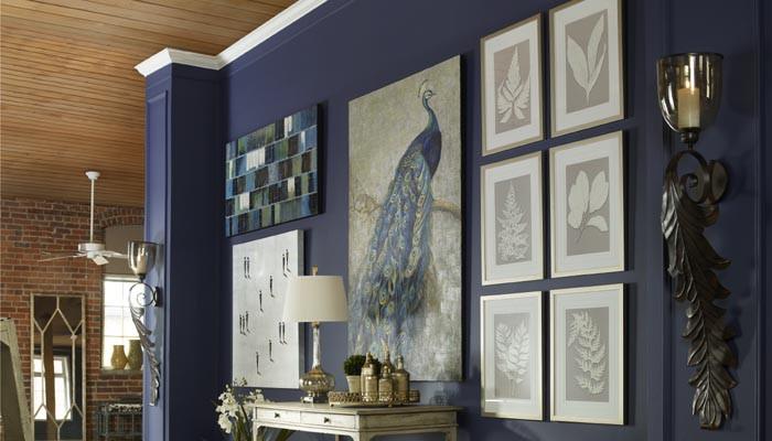 700x400 Oversized Peacock Wall Art Painting Scenario Home - Oversized Painting