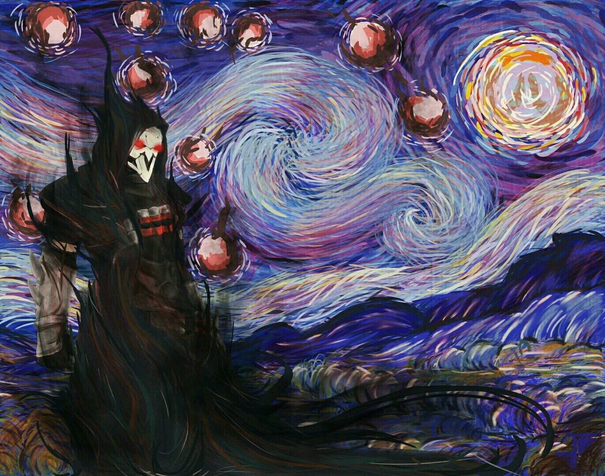 1200x944 Overwatch Feed On Twitter Death Night Artwork Based On Van - Overwatch Painting