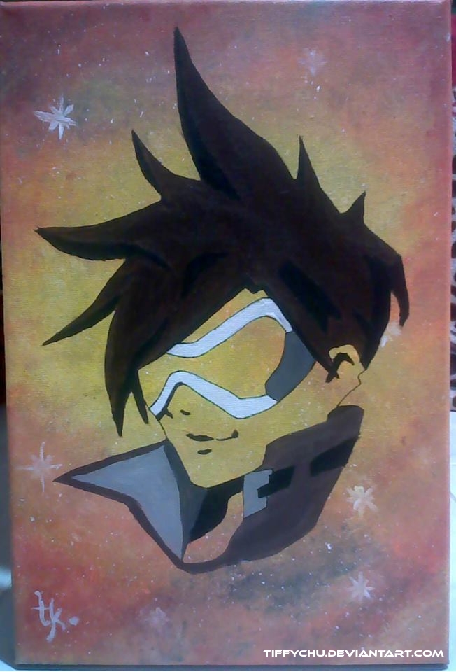 652x960 Overwatch Painting Tracer By Tiffychu - Overwatch Painting