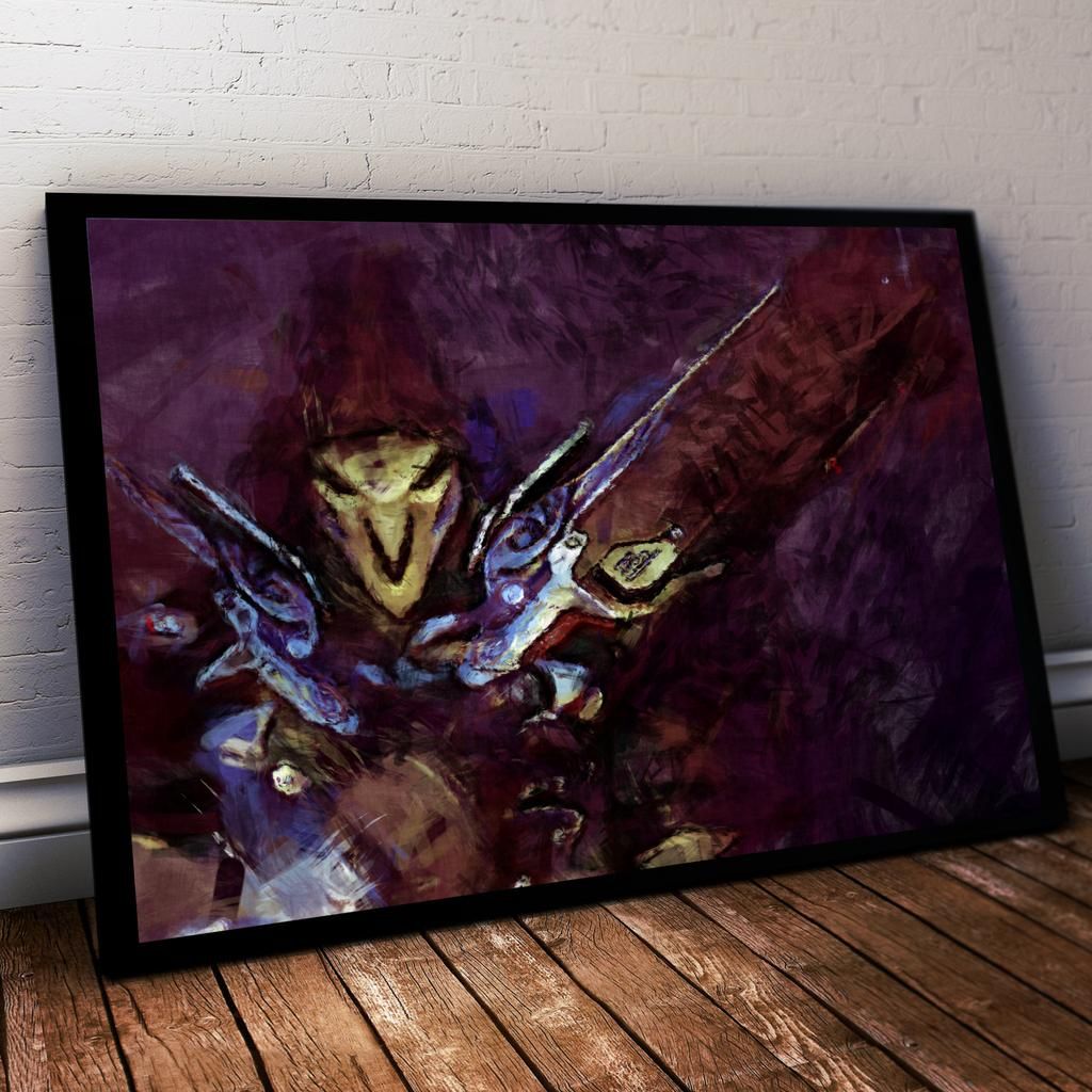 1024x1024 Overwatch Poster. Reaper Painting Print. Products I Want - Overwatch Painting