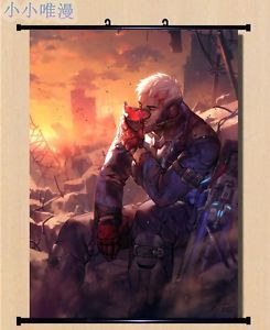 245x300 Overwatch Soldier 76 Cool Home Decor Poster Wall Ow Scroll - Overwatch Painting