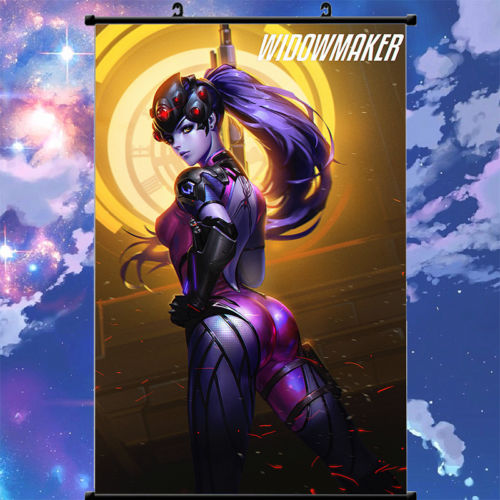 500x500 Wall Murals Scroll Painting Poster Blizzard Game Overwatch - Overwatch Painting