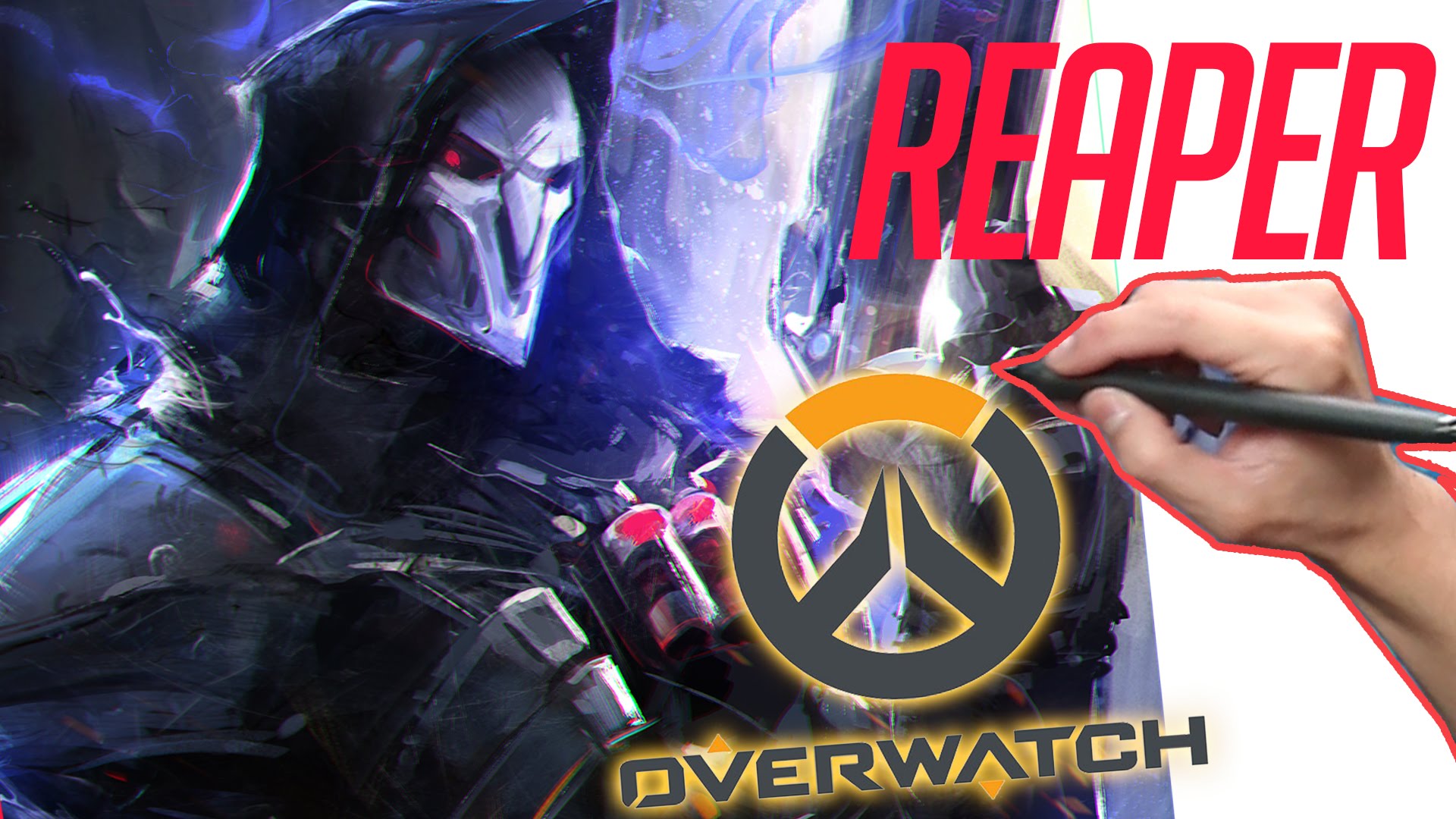 1920x1080 Overwatch Reaper Speed Painting! - Overwatch Painting